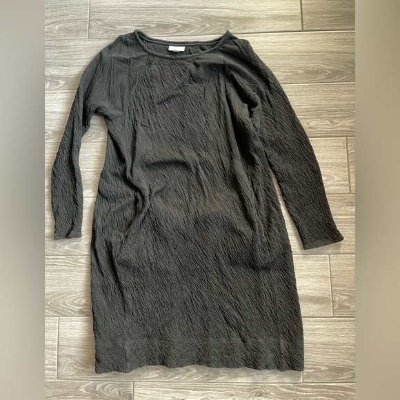 Pure Jill by J Jill black long sleeve textured dress with pocket details, XS••• - Picture 8 of 13